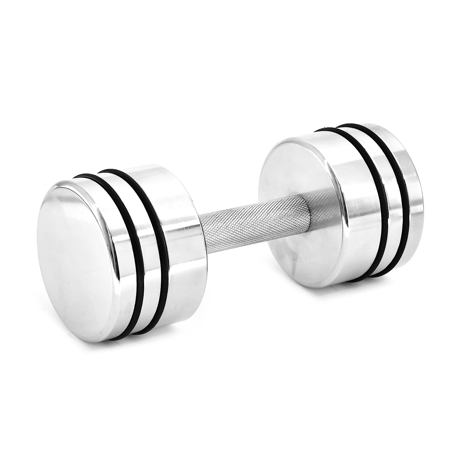 Steel Dumbbells Ultracompact Adjustable Chrome Dumbbell With Home Gym Workout (10KG, 15  KG) - Healthy Cliq