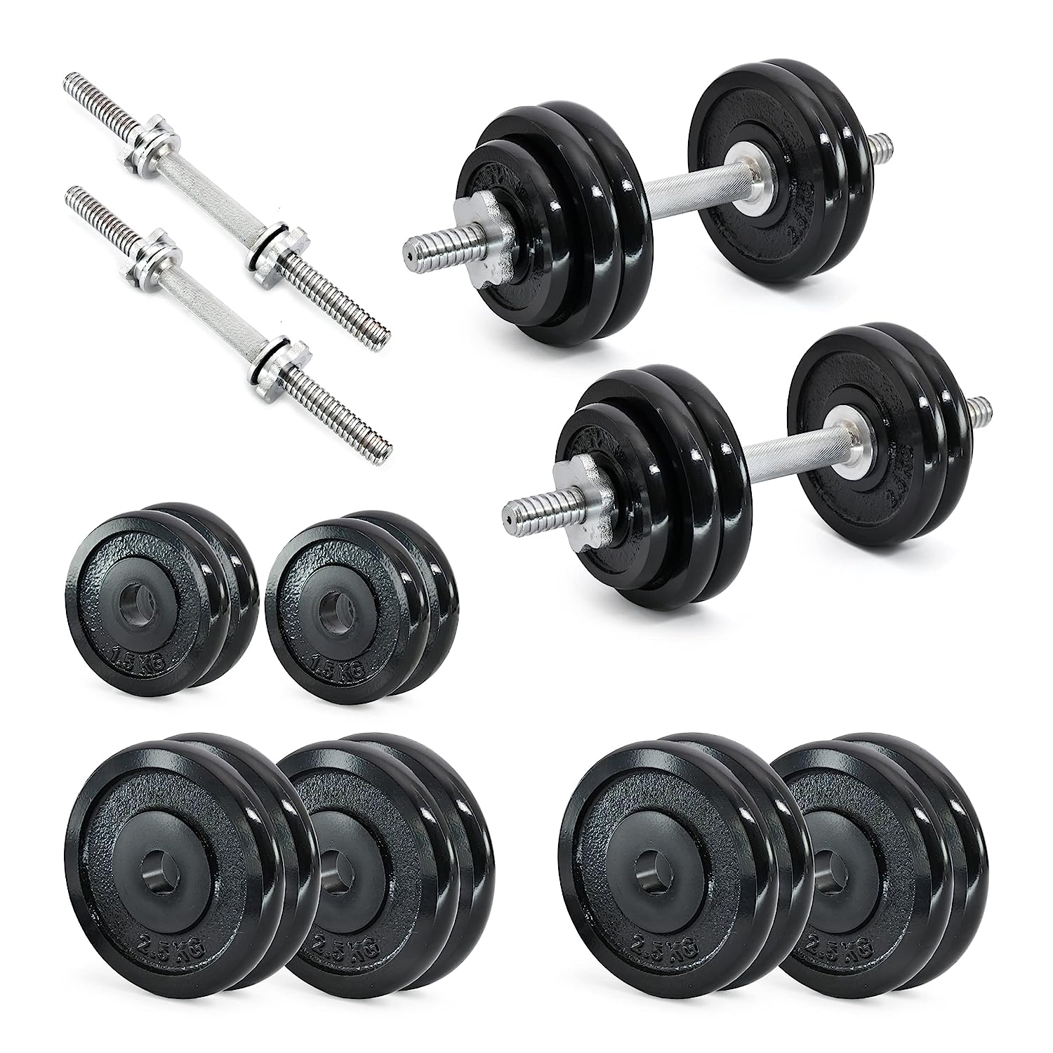 Cast Iron Adjustable Dumbbells (Cast Iron Dumbbell) - Healthy Cliq