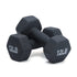 Premium Half Coating Cast Iron Neoprene Fixed Weight Dumbbells (Purple) - Healthy Cliq