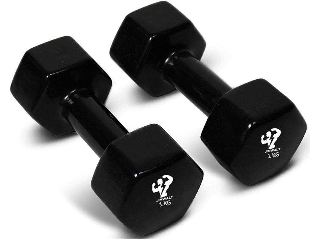 Premium Coating Vinyl Fixed Dumbbells - 1KG to 10KG - Healthy Cliq