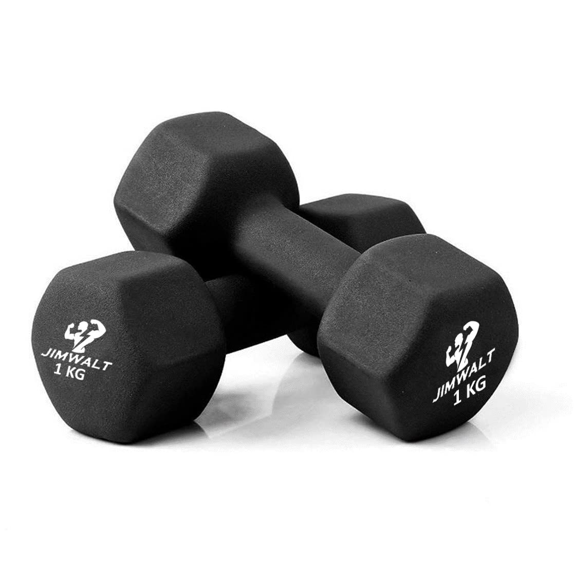 Premium Half Coating Cast iron Neoprene Dumbbells - 0.5KG to 10KG Proudly Made in India - Healthy Cliq