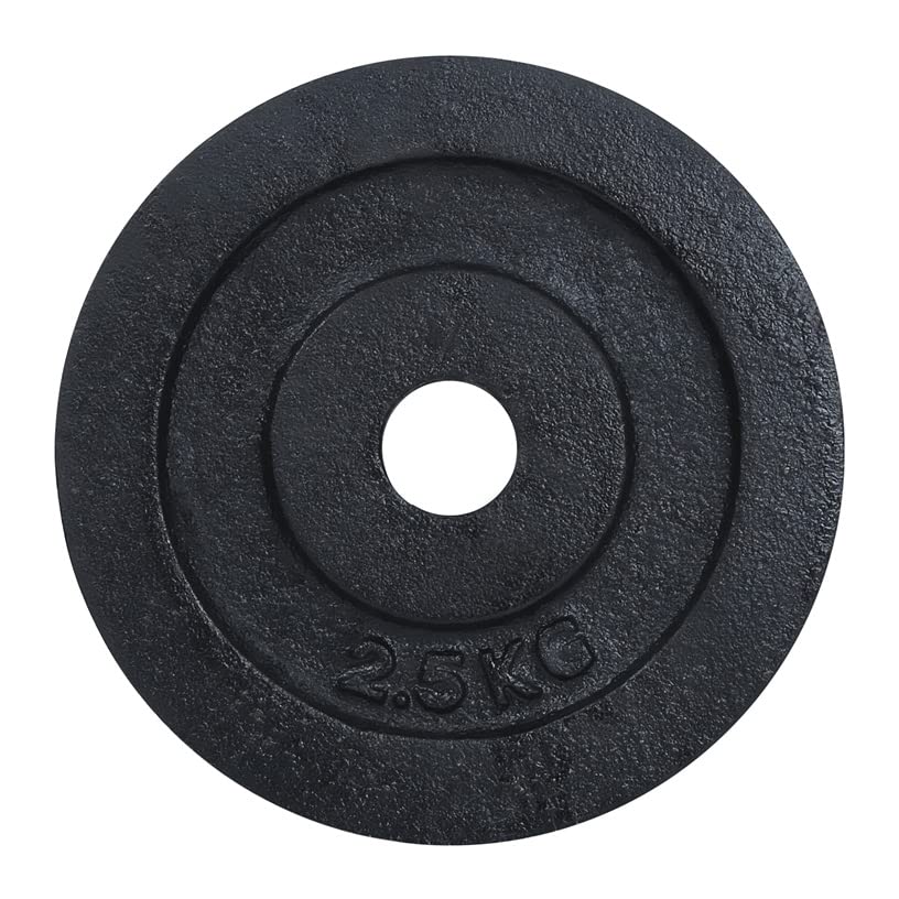 Cast Iron Weight Lifting Plates Center Hole (25mm) Proudly Made In India - Healthy Cliq