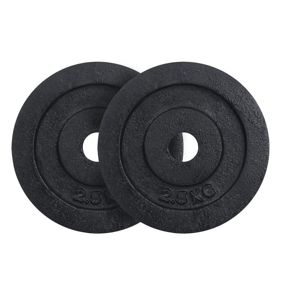 Cast Iron Weight Lifting Plates Center Hole (25mm) Proudly Made In India - Healthy Cliq