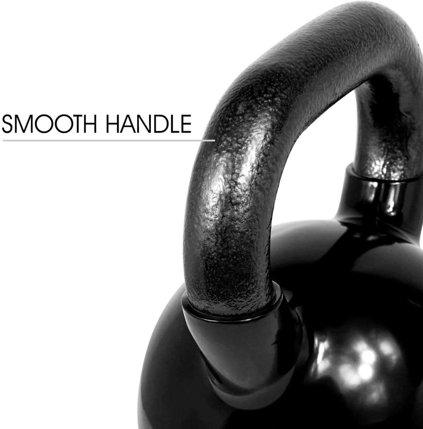 Black Series Premium Half Coating Vinyl Kettlebells 2KG to 48KG (Proudly Made in India) - Healthy Cliq