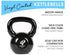 Black Series Premium Half Coating Vinyl Kettlebells 2KG to 48KG (Proudly Made in India) - Healthy Cliq