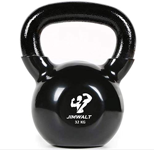 Black Series Premium Half Coating Vinyl Kettlebells 2KG to 48KG (Proudly Made in India) - Healthy Cliq