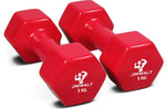 Premium Coating Vinyl Fixed Dumbbells - 1KG to 10KG - Healthy Cliq