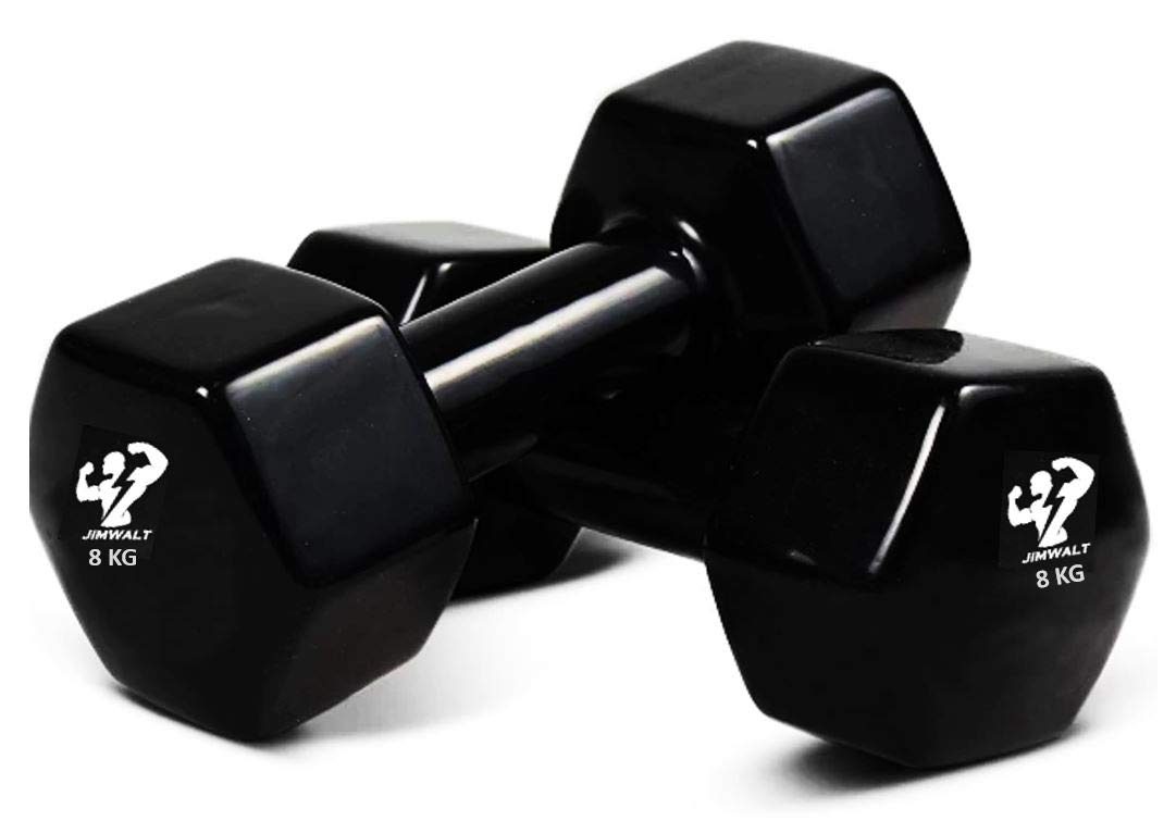 Premium Coating Vinyl Fixed Dumbbells - 1KG to 10KG - Healthy Cliq