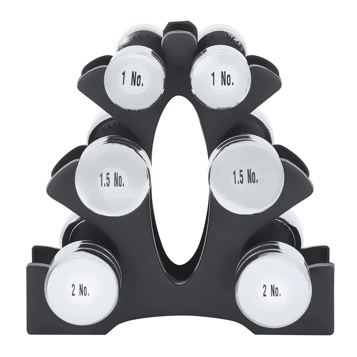 Steel Dumbbell With Stand (Proudly Made In India) - Healthy Cliq