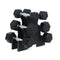 Rubber Encased Hex Fixed Dumbbell Weight With Stand(Proudly Made In India) - Healthy Cliq