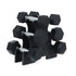 Rubber Encased Hex Fixed Dumbbell Weight With Stand(Proudly Made In India) - Healthy Cliq