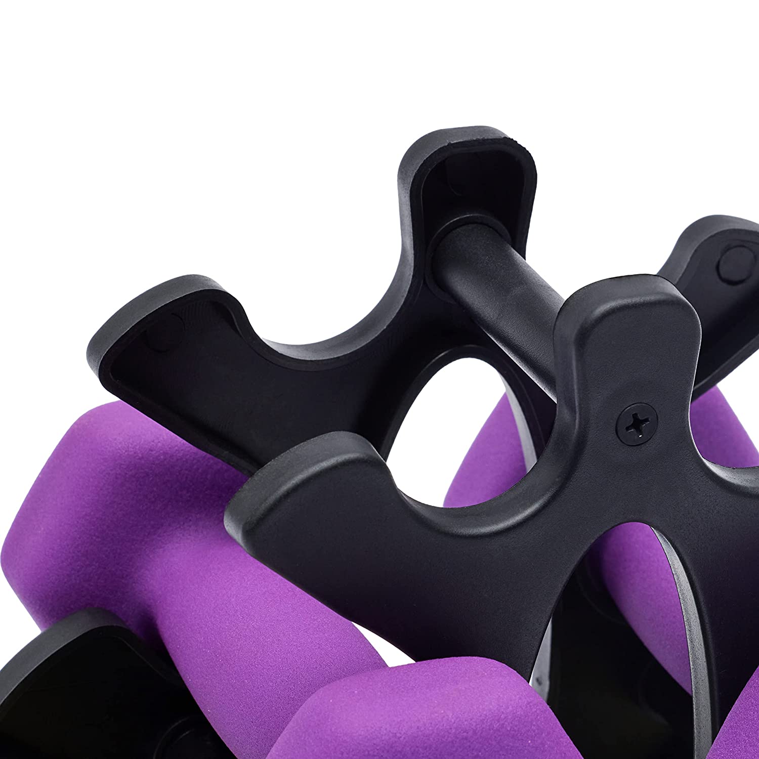 Jimwalt Neoprene Dumbbells Set with Stand - Healthy Cliq