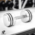 Steel Dumbbells Ultracompact Adjustable Chrome Dumbbell With Home Gym Workout (10KG, 15  KG) - Healthy Cliq