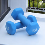 Premium Half Coating Cast Iron Neoprene Fixed Weight Dumbbells - Healthy Cliq