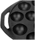 Cast Iron Paddu Appe Maker (Premium Cast Iron 12 Cavity Paniyaram Paddu Ponganalu Pan Kallu Chatti Pre-Seasoned) - Black - Healthy Cliq