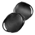 Pre-Seasoned Cast Iron 2 in 1 Grill and Griddle Pan | Cast Iron Tawa for Dosa | Iron Cookware for Kitchen | Roti Tawa Cast Iron | Cast Iron Grill Pan | 30cm, Black (Round Shape) - Healthy Cliq