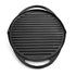 Pre-Seasoned Cast Iron 2 in 1 Grill and Griddle Pan | Cast Iron Tawa for Dosa | Iron Cookware for Kitchen | Roti Tawa Cast Iron | Cast Iron Grill Pan | 30cm, Black (Round Shape) - Healthy Cliq