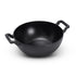 Pre-Seasoned Cast Iron Kadai/Kadhai 24 cm Diameter (3.3 litres Capacity) for Cooking and Deep Frying, Loha Kadai, Non Toxic, Enamel Free (DEEP KADAI with LID & Grip) - Healthy Cliq