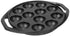 Cast Iron Paddu Appe Maker Premium Cast Iron 12 Cavity Paniyaram Paddu Ponganalu Pan Kallu Chatti Pre-Seasoned with Toughened Glass Lid - Healthy Cliq