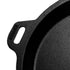 Pre-Seasoned Cast Iron 9 Inch Frying Pan with Toughened Glass Lid - Healthy Cliq