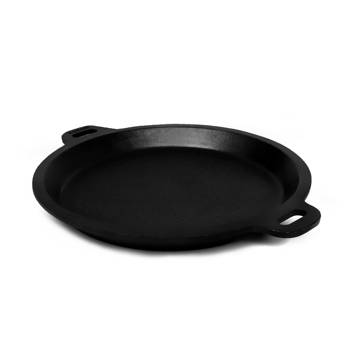 Pre-Seasoned Cast Iron 9 Inch Frying Pan with Toughened Glass Lid - Healthy Cliq