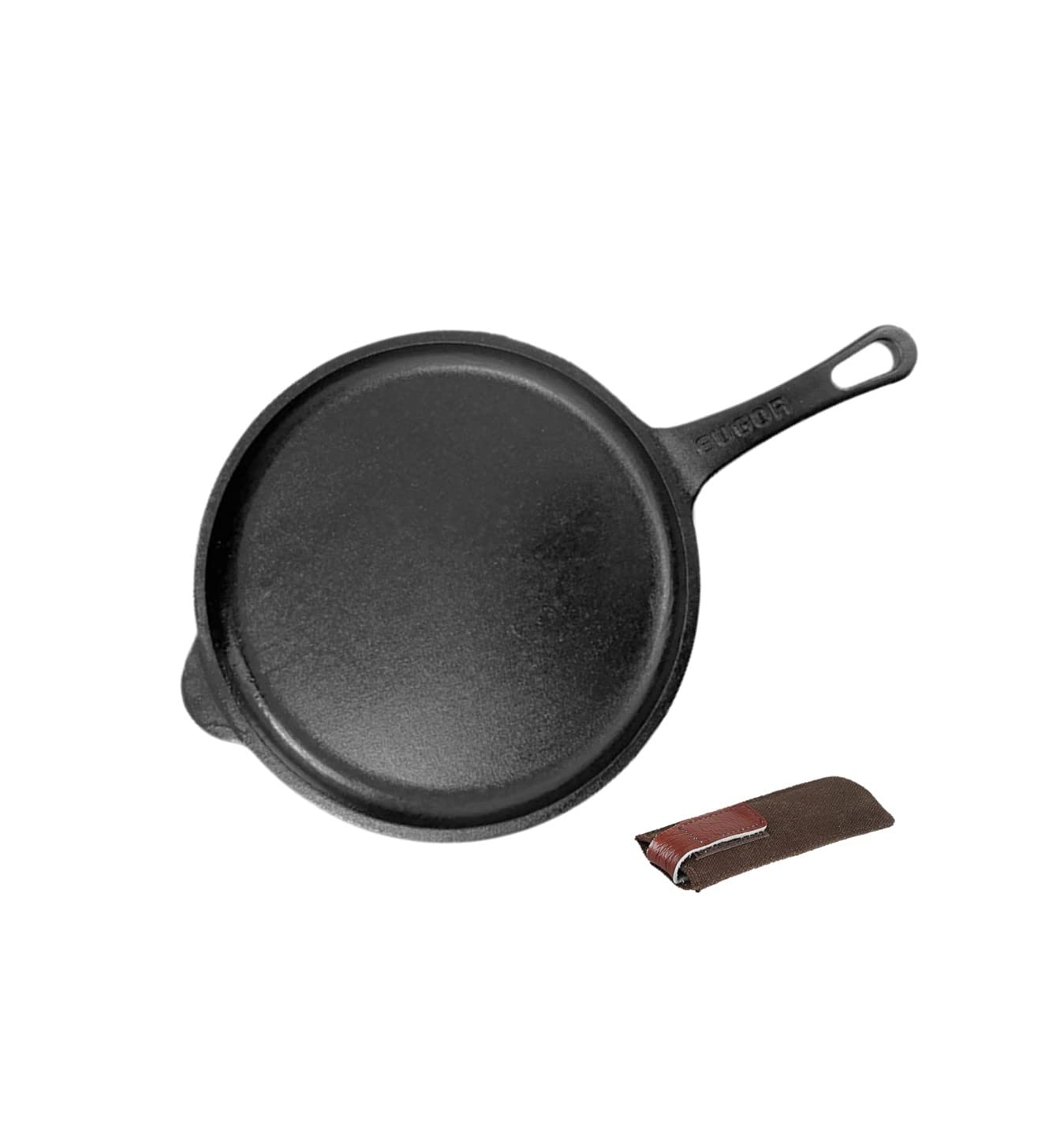 Pre-Seasoned Cast Iron Fry Pan 10 inch with Grip - Healthy Cliq