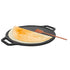 Cast Iron Pre Seasoned Combo Pack Go's Good for Cooking on Gas (Dosa Tawa + Neem Wooden Flip) - Healthy Cliq