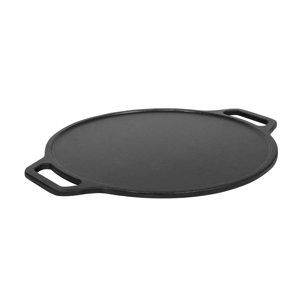 Cast Iron Pre Seasoned Combo Pack Go's Good for Cooking on Gas (Dosa Tawa + Neem Wooden Flip) - Healthy Cliq