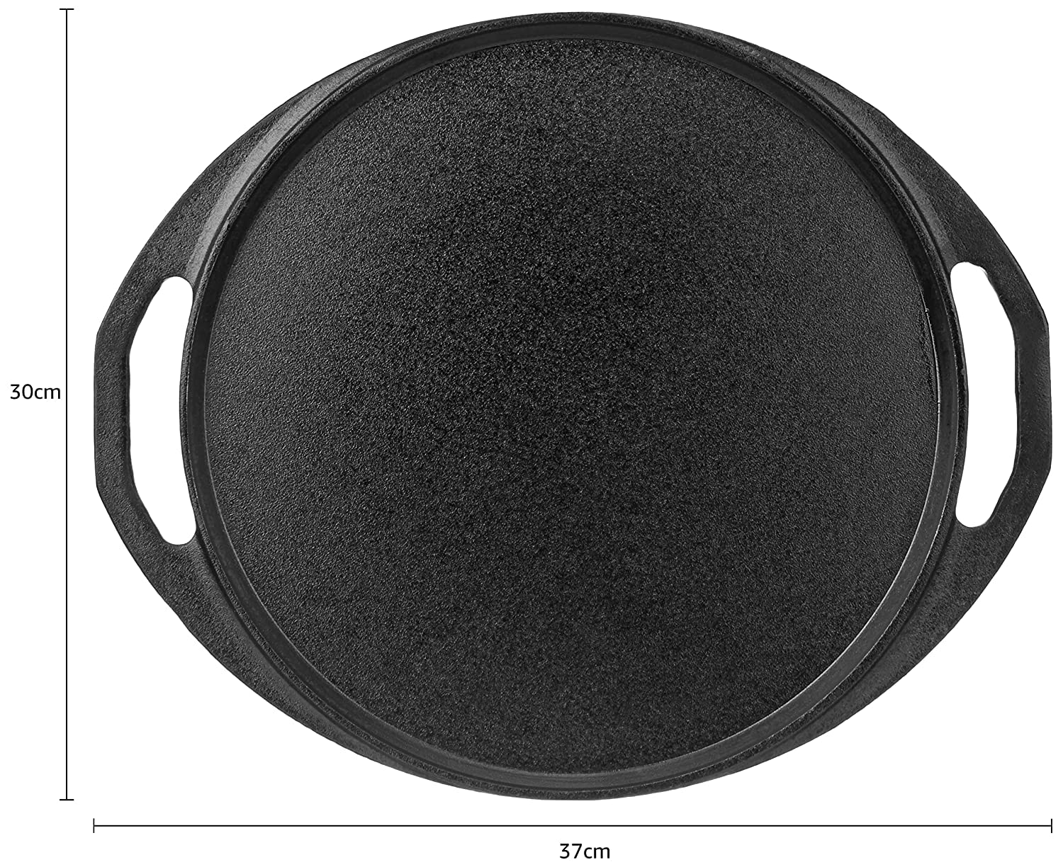 Pre Seasoned Cast Iron 11 Inches / 280MM Dosa Tawa Seasoned with Organic Vegetable Oil - Healthy Cliq