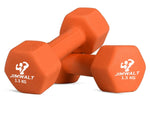 Premium Half Coating Cast iron Neoprene Dumbbells - 0.5KG to 10KG Proudly Made in India - Healthy Cliq