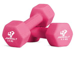 Premium Half Coating Cast iron Neoprene Dumbbells - 0.5KG to 10KG Proudly Made in India - Healthy Cliq