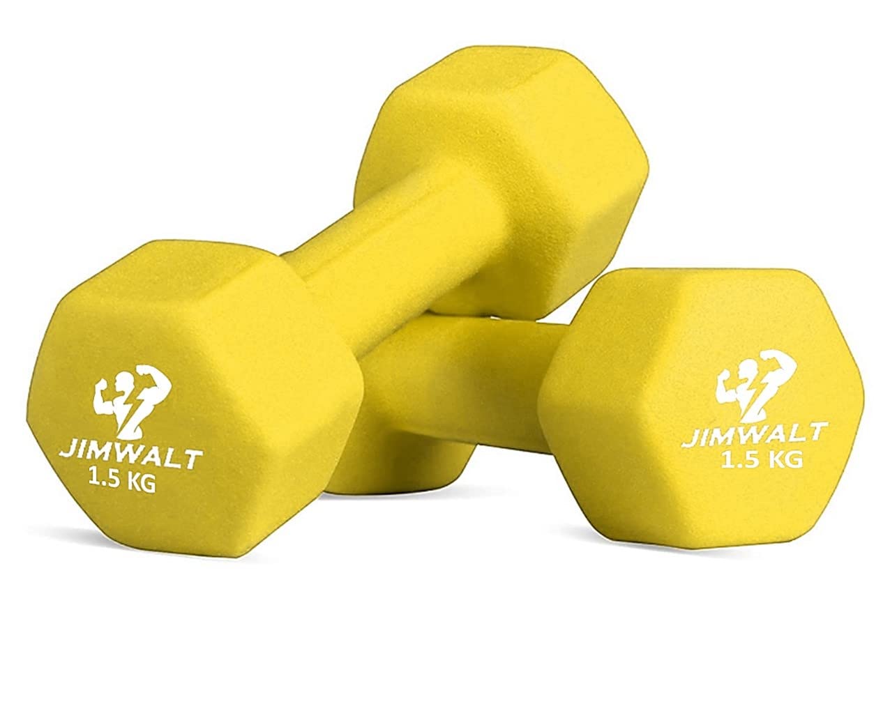 Premium Half Coating Cast iron Neoprene Dumbbells - 0.5KG to 10KG Proudly Made in India - Healthy Cliq