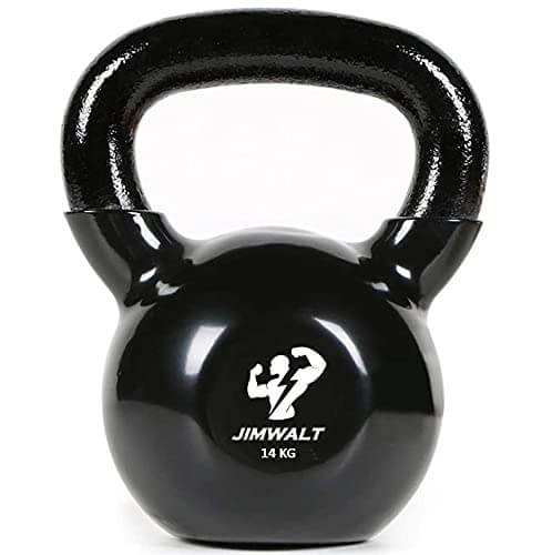 Black Series Premium Half Coating Vinyl Kettlebells 2KG to 48KG (Proudly Made in India) - Healthy Cliq