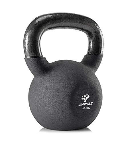 Black Series Premium Half Coating Neoprene Kettlebell 2KG to 48KG (Proudly Made in India) - Healthy Cliq