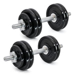 Cast Iron Adjustable Dumbbells 14 KG to 100 KG (Proudly Made in India) - Healthy Cliq