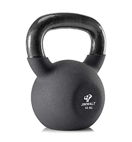 Black Series Premium Half Coating Neoprene Kettlebell 2KG to 48KG (Proudly Made in India) - Healthy Cliq