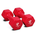 Premium Coating Vinyl Fixed Dumbbells - 1KG to 10KG - Healthy Cliq