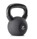 Black Series Premium Half Coating Neoprene Kettlebell 2KG to 48KG (Proudly Made in India) - Healthy Cliq