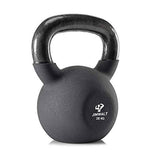 Black Series Premium Half Coating Neoprene Kettlebell 2KG to 48KG (Proudly Made in India) - Healthy Cliq