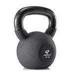 Black Series Premium Half Coating Neoprene Kettlebell 2KG to 48KG (Proudly Made in India) - Healthy Cliq