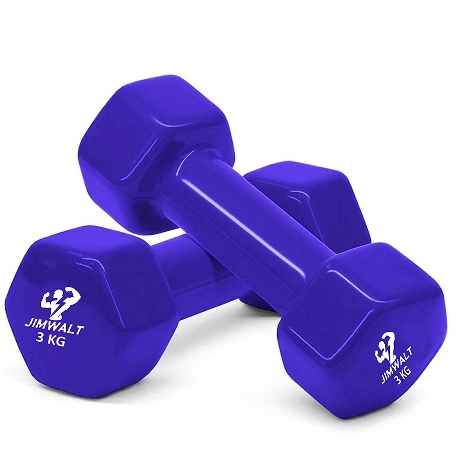 Premium Coating Vinyl Fixed Dumbbells - 1KG to 10KG - Healthy Cliq