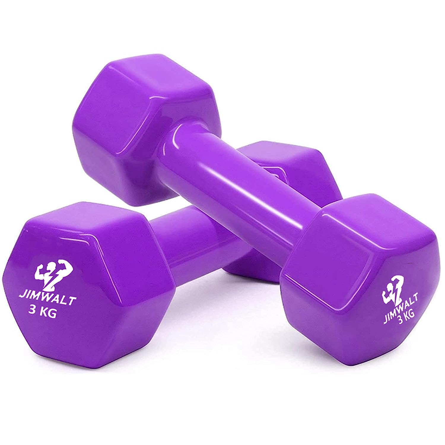 Premium Coating Vinyl Fixed Dumbbells - 1KG to 10KG - Healthy Cliq