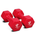 Premium Coating Vinyl Fixed Dumbbells - 1KG to 10KG - Healthy Cliq