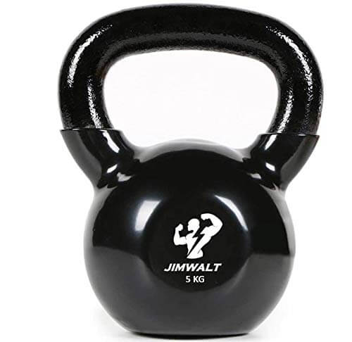 Black Series Premium Half Coating Vinyl Kettlebells 2KG to 48KG (Proudly Made in India) - Healthy Cliq