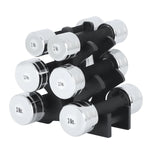 Steel Dumbbell With Stand (Proudly Made In India) - Healthy Cliq