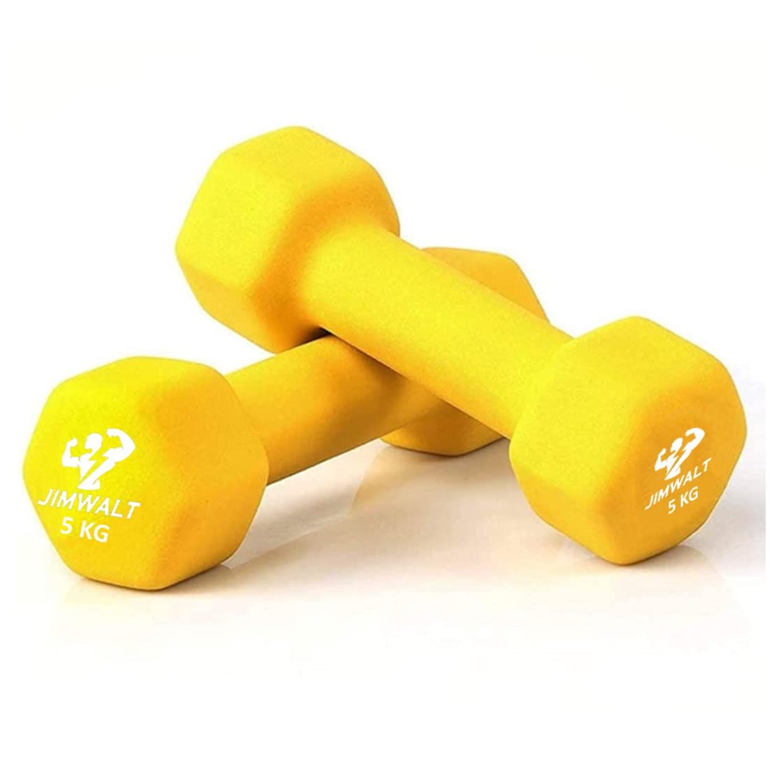 Premium Half Coating Cast iron Neoprene Dumbbells - 0.5KG to 10KG Proudly Made in India - Healthy Cliq