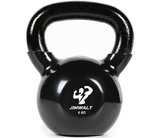 Black Series Premium Half Coating Vinyl Kettlebells 2KG to 48KG (Proudly Made in India) - Healthy Cliq